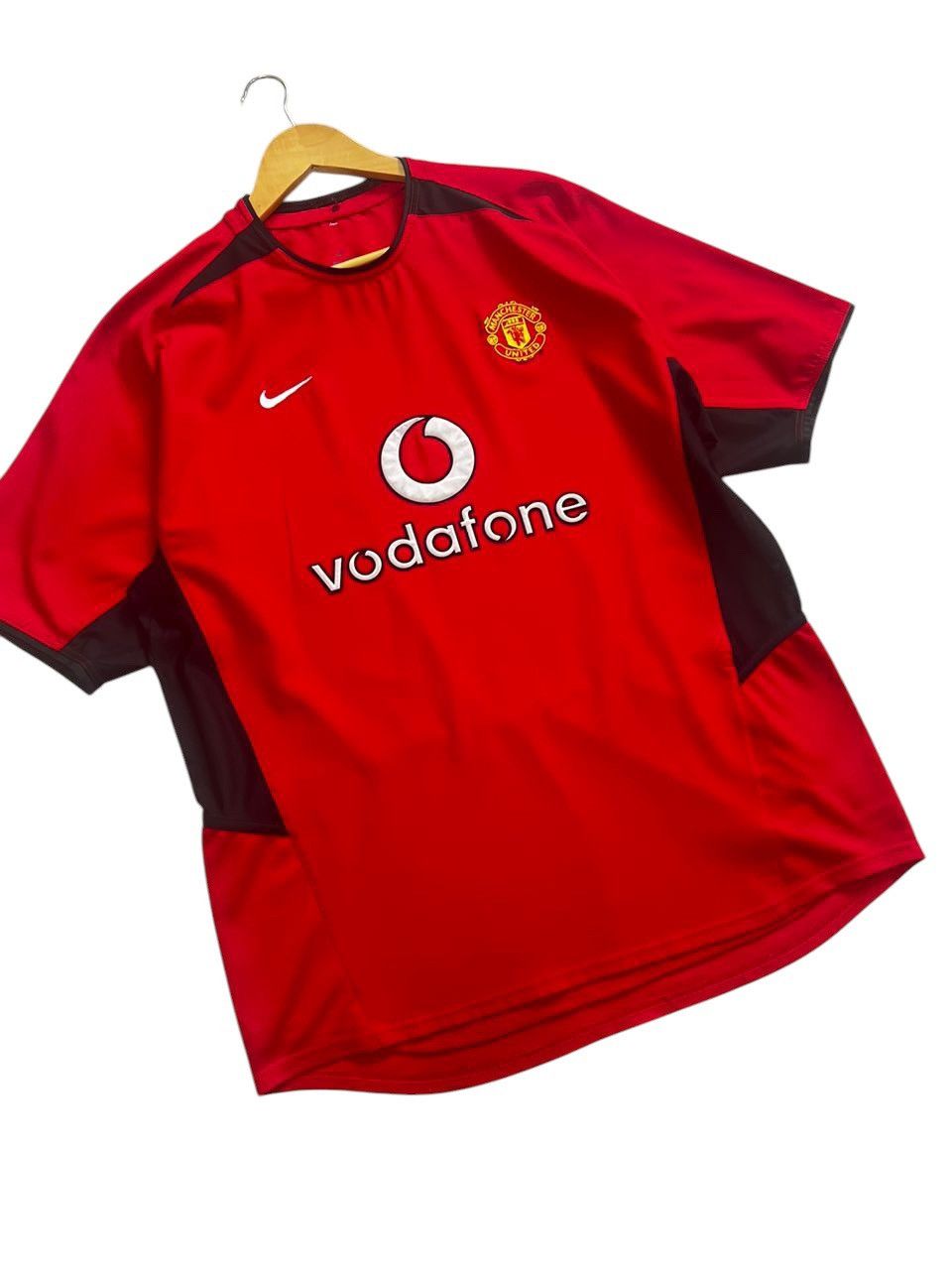 David Beckham Vintage Manchester United 2002/2004 Home Jersey Player Issue Size US L / EU 52-54 / 3 - 2 Thumbnail