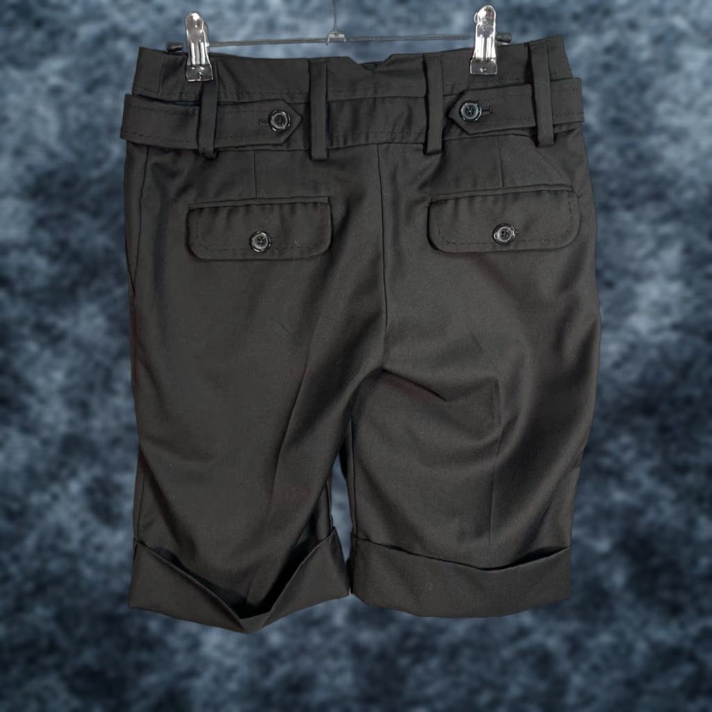 Mango Mango Bermuda Shorts Womens Size 4 Black Bermuda Shorts Casual Pockets Spring Summer 8 in Inseam Polyester Viscose Flat Front Mid Rise Regular Womens Size 27" / US 4 / IT 40 - 1 Thumbnail