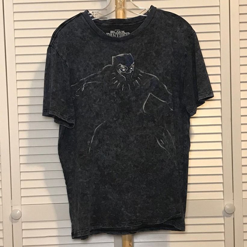 Marvel Comics Marvel Black Panther Navy Crew Neck Short Sleeve T-shirt L Size US L / EU 52-54 / 3 - 1 Thumbnail