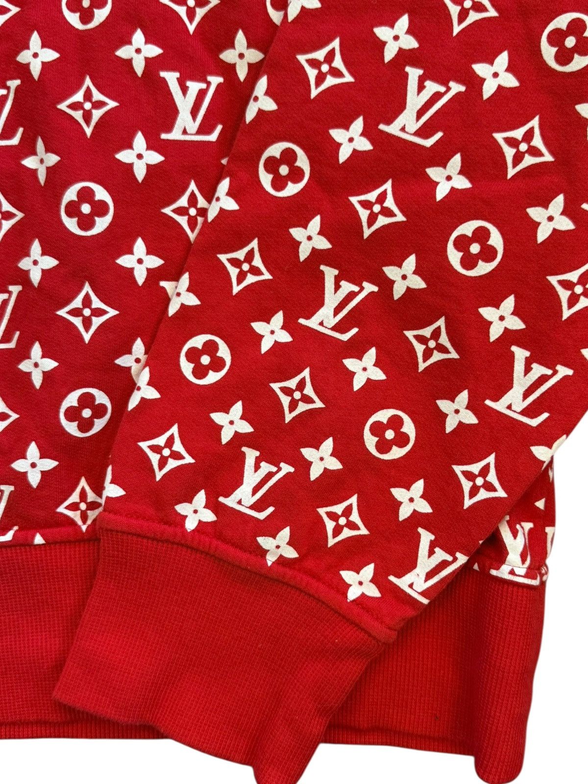 Louis Vuitton × Supreme LV X Supreme Box Logo Hoodie Size US XL / EU 56 / 4 - 4 Thumbnail
