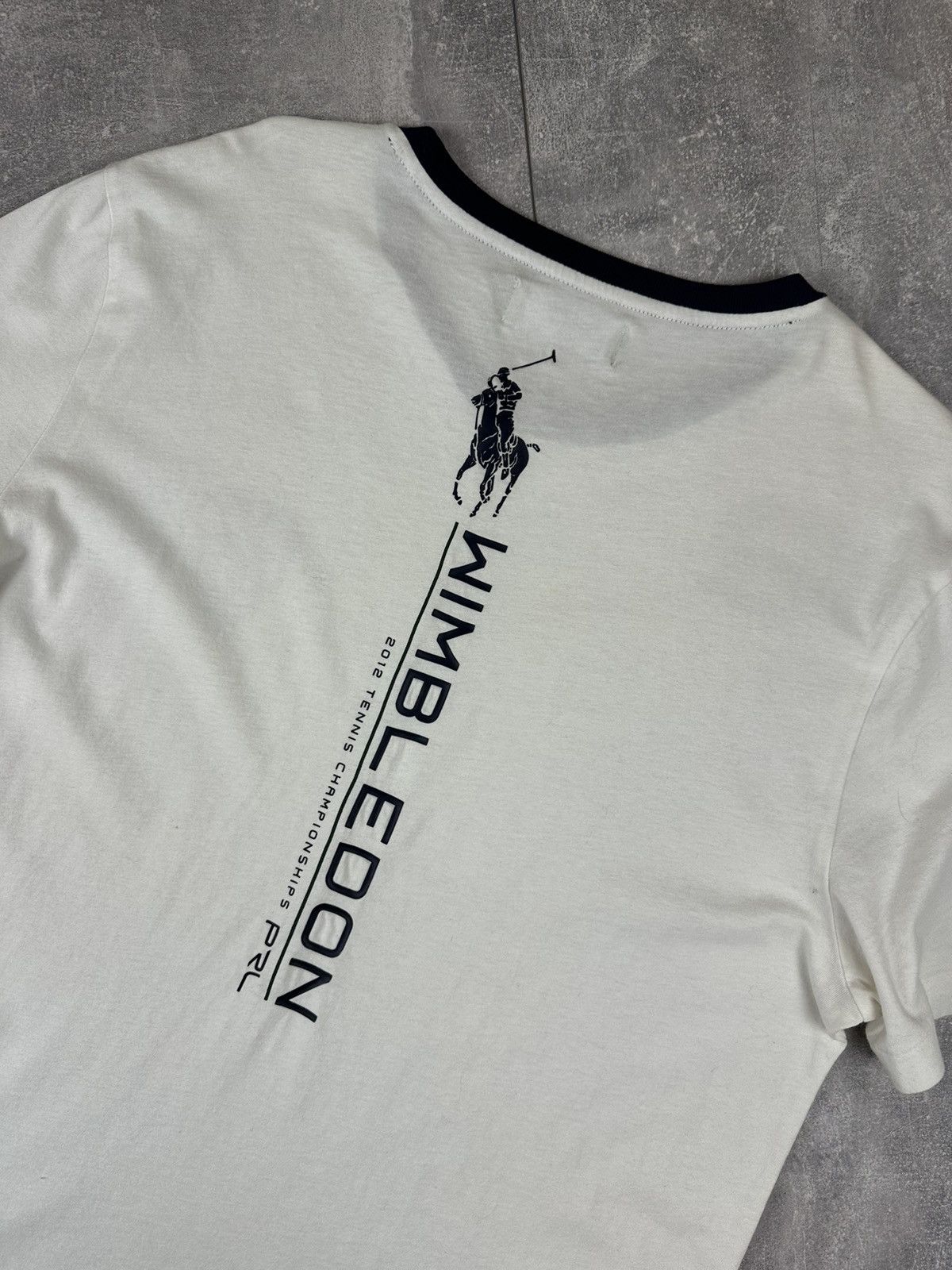 Polo Ralph Lauren Polo Ralph Lauren Wimbledon Logo White T-Shirt Size US L / EU 52-54 / 3 - 6 Thumbnail