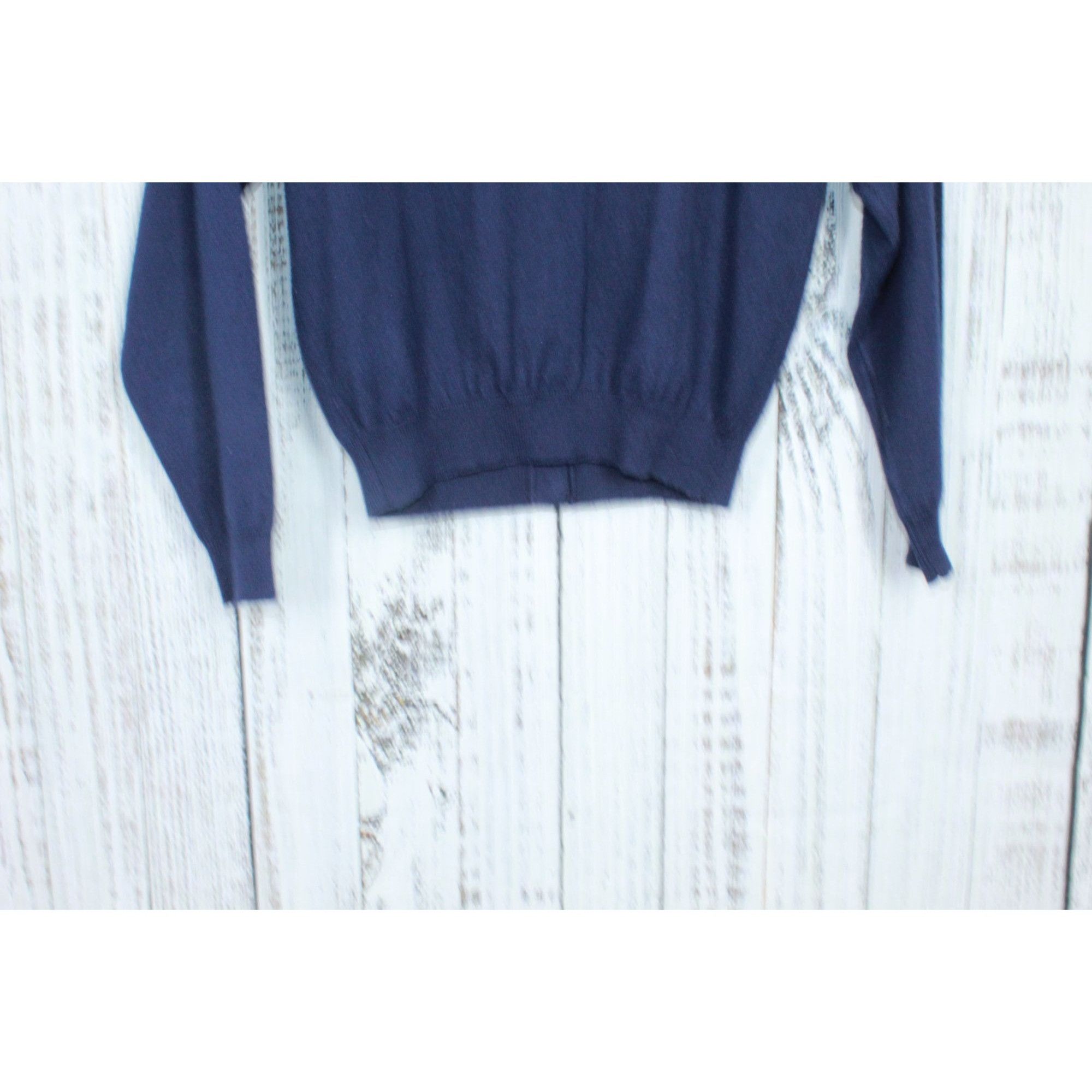Other Kerri N Kelsy Women's Navy Blue Gold Button Acrylic Sweater Size S / US 4 / IT 40 - 9 Thumbnail