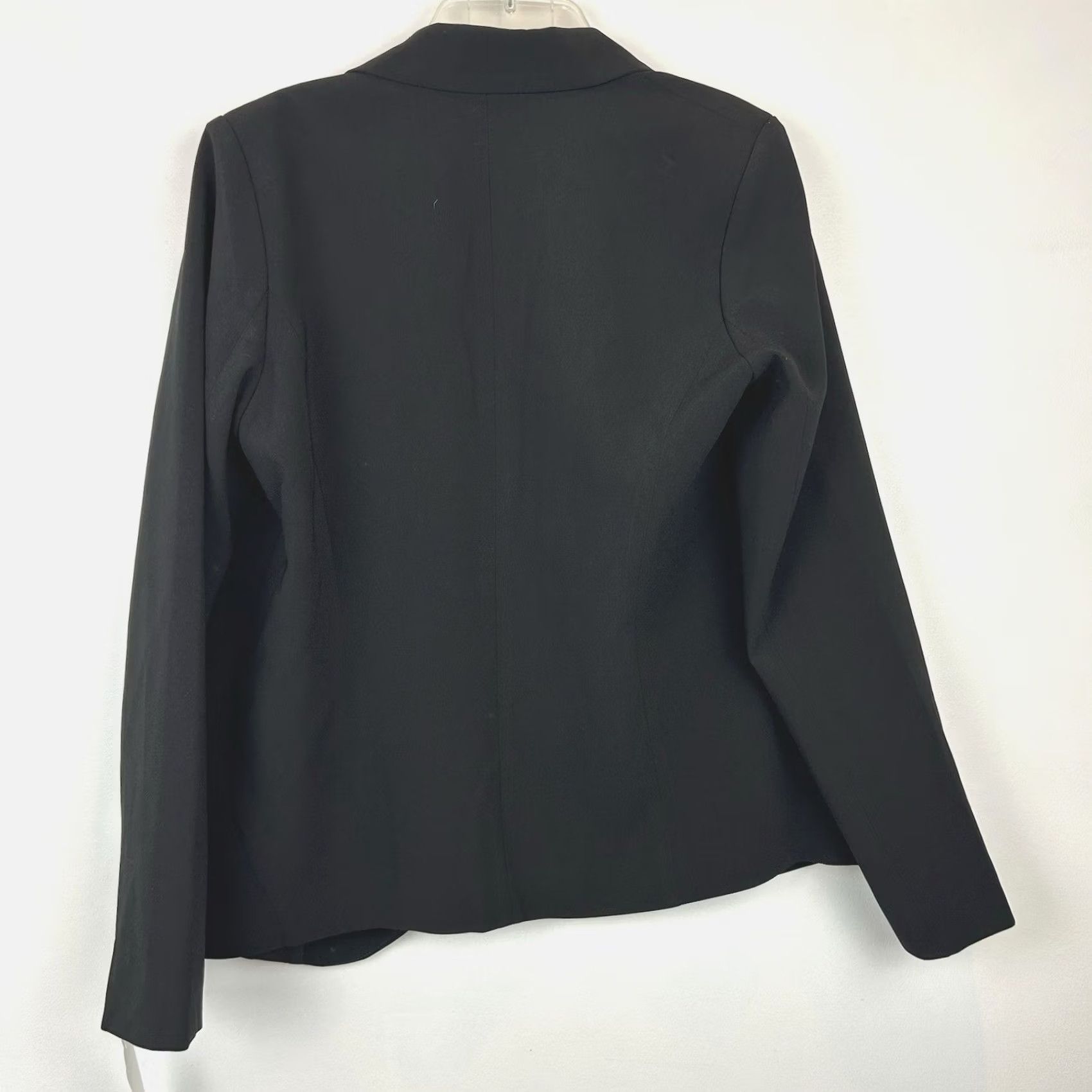 Vintage Molly Bracken Blazer Womens Small Black Lined Open Career Minimalit Capsule Slim Pockets Jacket Size S / US 4 / IT 40 - 2 Thumbnail