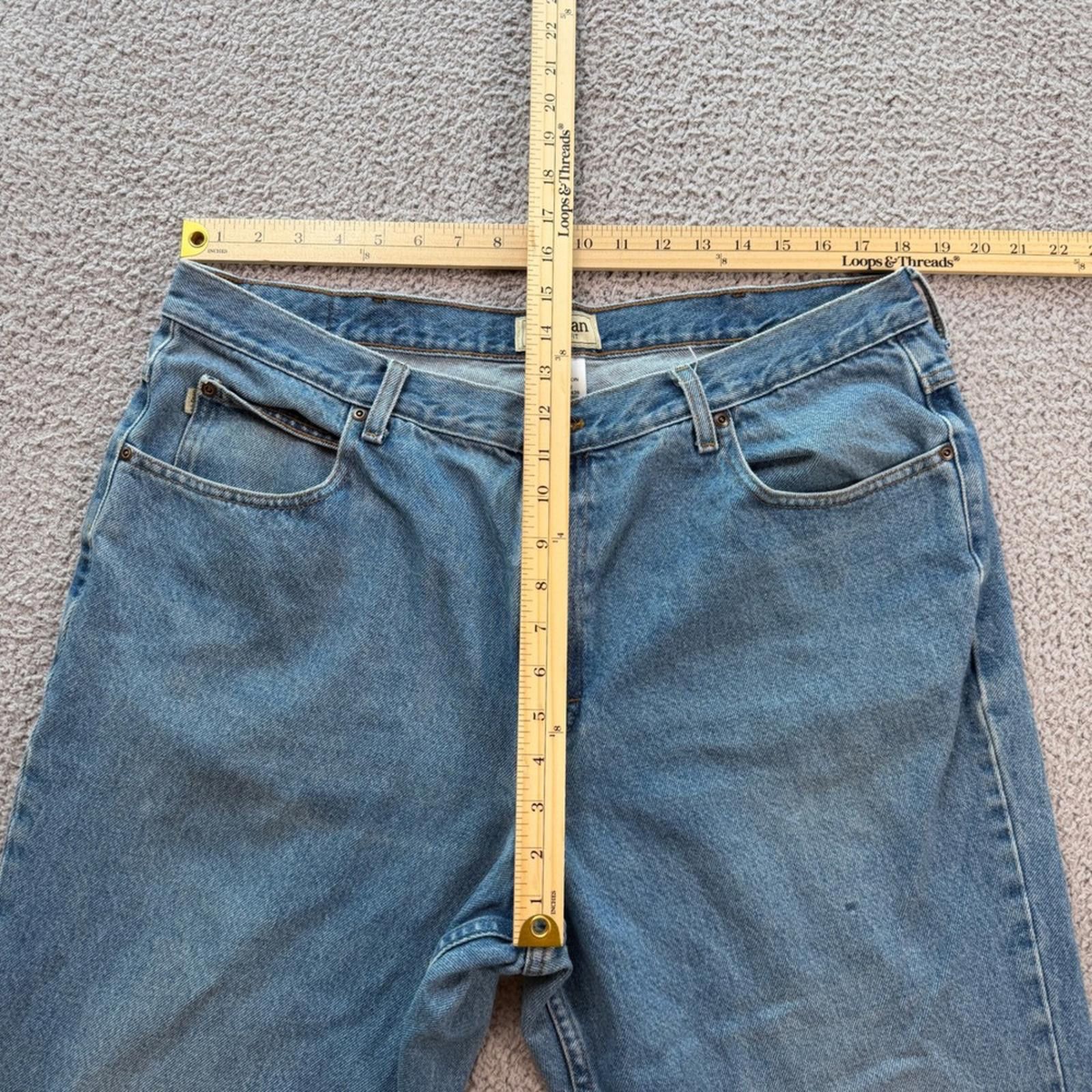 L.L. Bean L.L.Bean Classic Fit Jeans 40x32 Relaxed Straight Leg Faded Size US 40 / EU 56 - 3 Thumbnail
