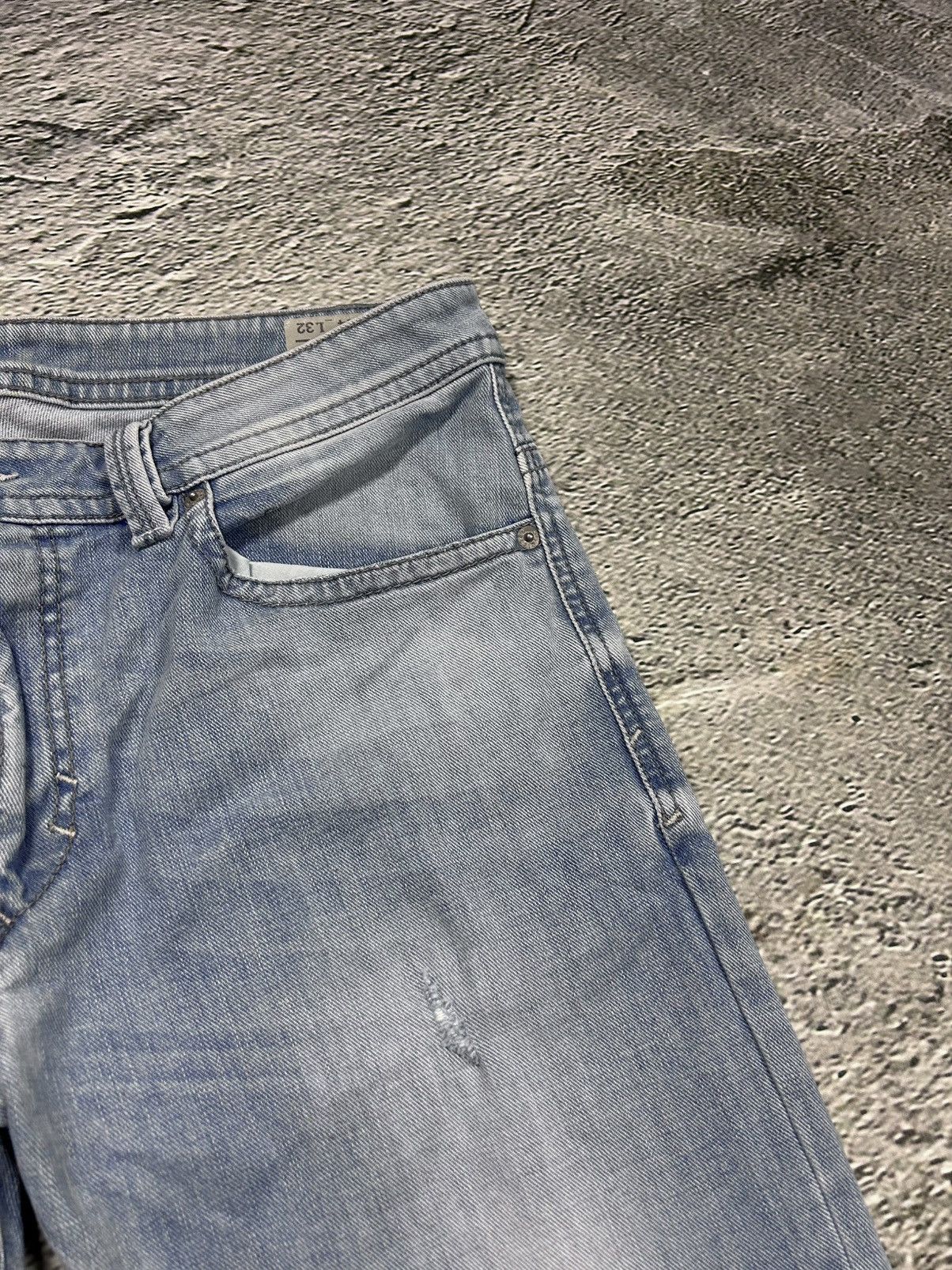 Diesel × Vintage Diesel jeans vintage baby blue Thavar Y2K slim fit Size US 34 / EU 50 - 6 Thumbnail