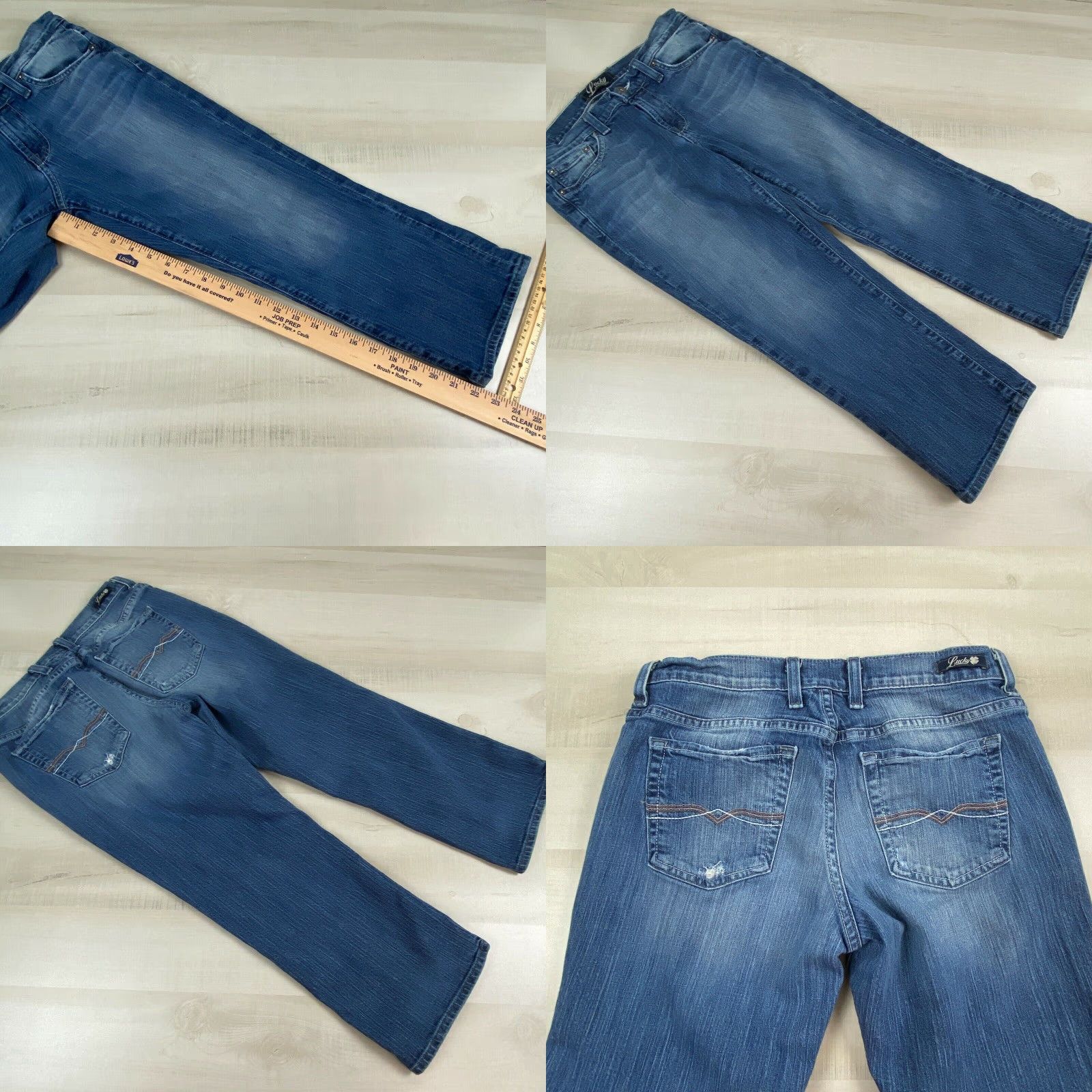 Lucky Brand Lucky Brand Womens Medium Wash Cropped Jeans 4, Classic Rider Crop Style, Blue Size 27" / US 4 / IT 40 - 8 Thumbnail