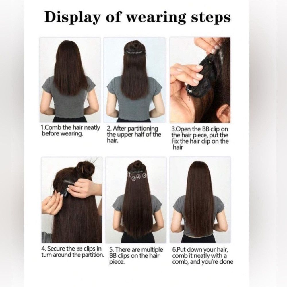 Other 24 Inch Balayage Style Clip in Hair Extensions Brown to Li Size ONE SIZE - 3 Thumbnail
