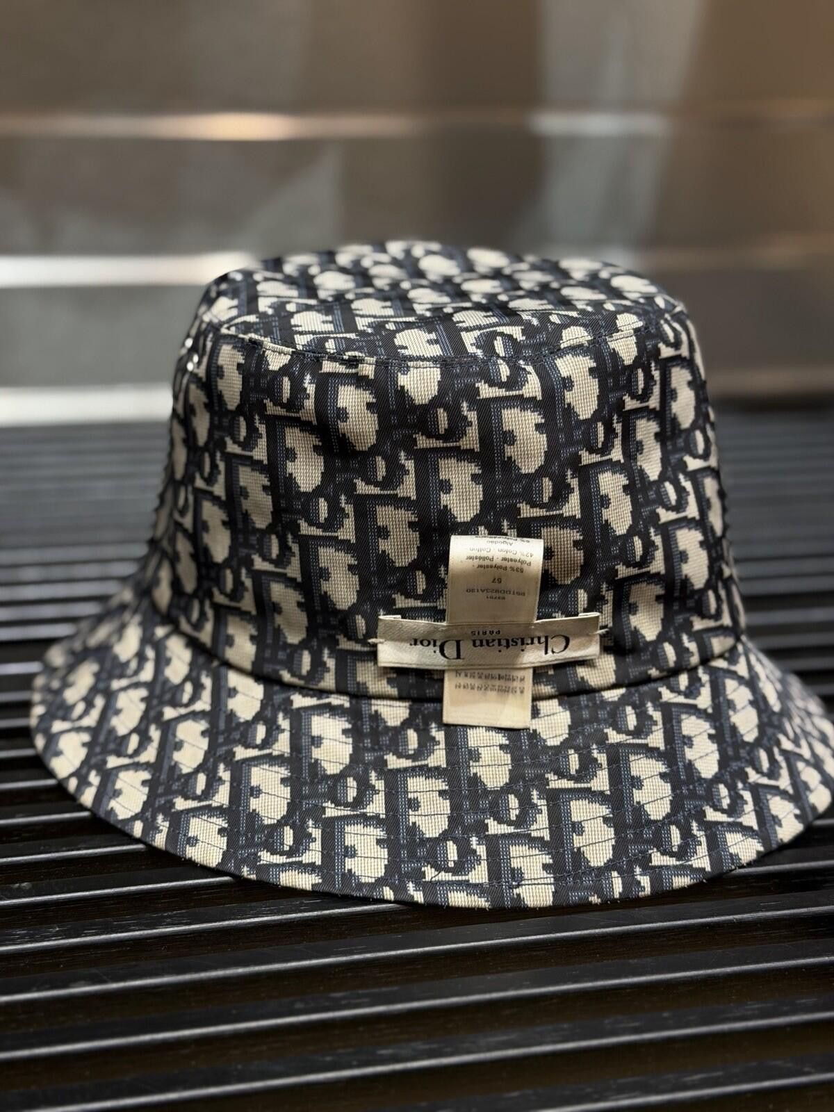 Dior Authentic Dior Reversible Teddy-D Brim Bucket Hat $1000 Size ONE SIZE - 2 Thumbnail