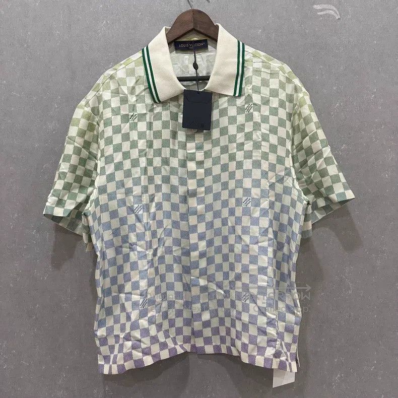 Louis Vuitton Louis Vuitton Checker Polo Shirt Size US XL / EU 56 / 4 - 1 Thumbnail