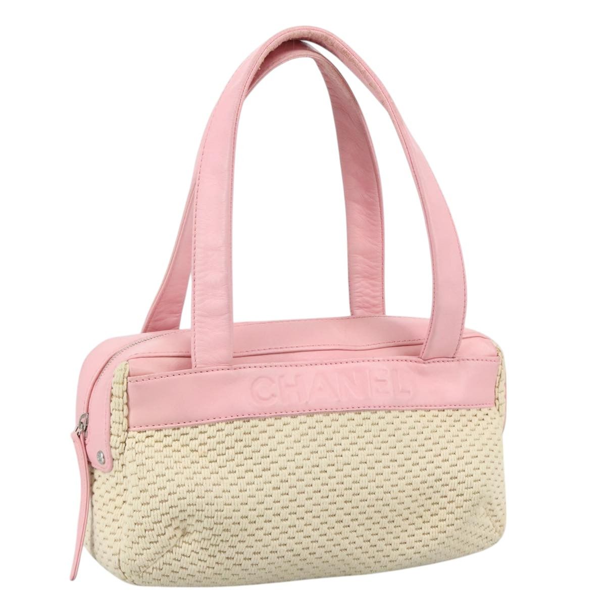 Chanel Beige Cotton Handbag (Pre-Owned) Size ONE SIZE - 1 Thumbnail