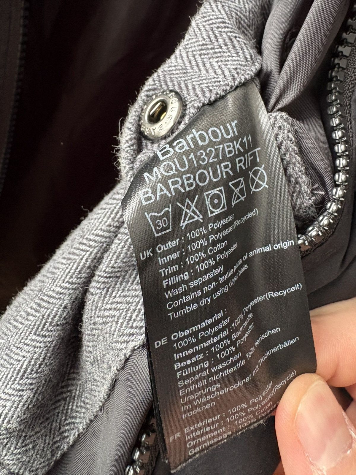 Barbour BARBOUR FIBREDOWN Spean Puffer Jacket Men’s Black Size M Size US M / EU 48-50 / 2 - 12 Thumbnail