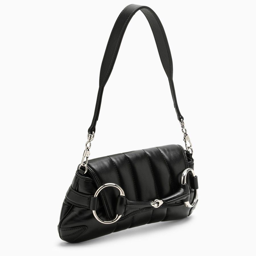 Gucci o1d2blof0824 Size: OS / Horsebit Chain Small Bag in Black Size ONE SIZE - 2 Thumbnail