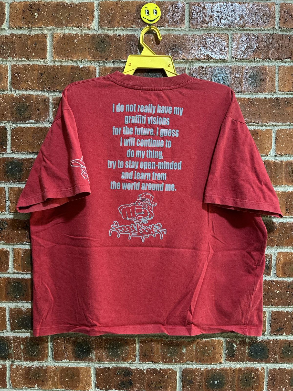 Vintage Vintage Battle Of Graffiti Faded Hip Hop Boxy Tee Size US XL / EU 56 / 4 - 8 Thumbnail