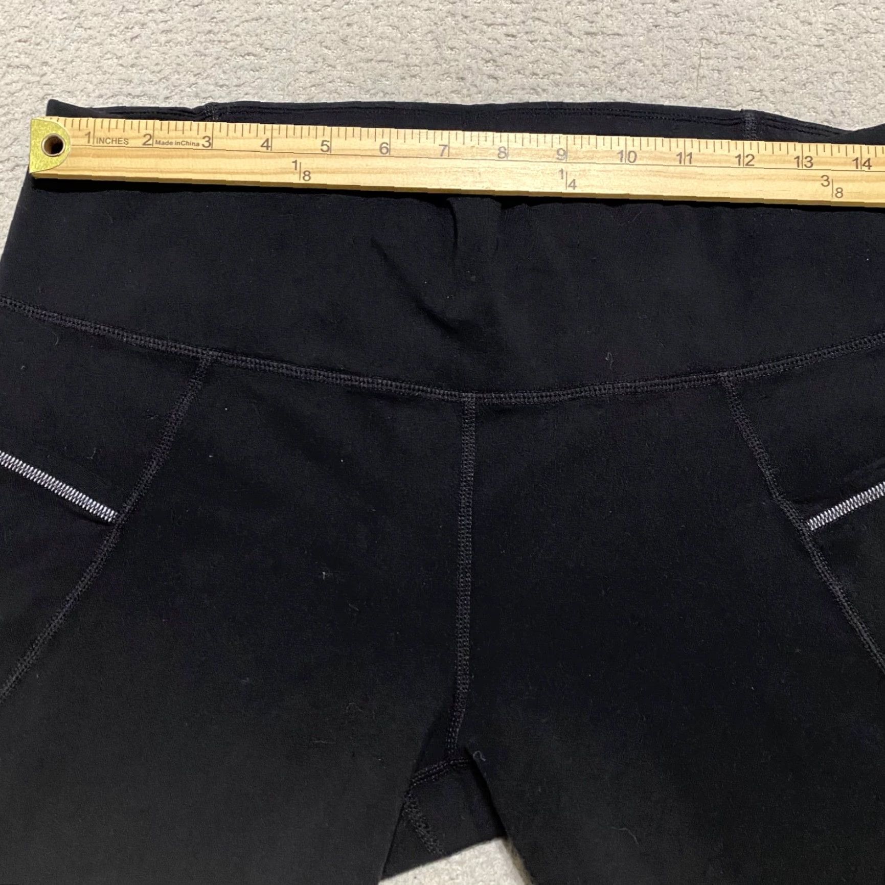 Athleta Athleta Leggings Capri Womens Large Black Pockets Seamless Athletic Capris Yoga Gym Cross-Training 21in Inseam Size 36" / US 14 / IT 50 - 5 Thumbnail