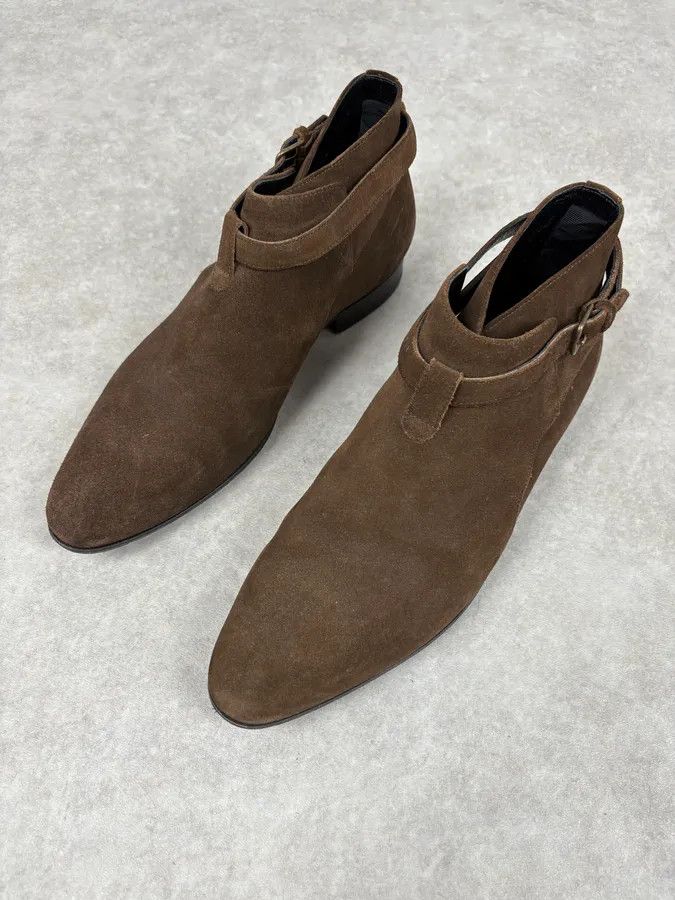 Saint Laurent Paris 2010s Saint Laurent Brown Suede Leather Classy Boots Size US 9 / EU 42 - 3 Thumbnail