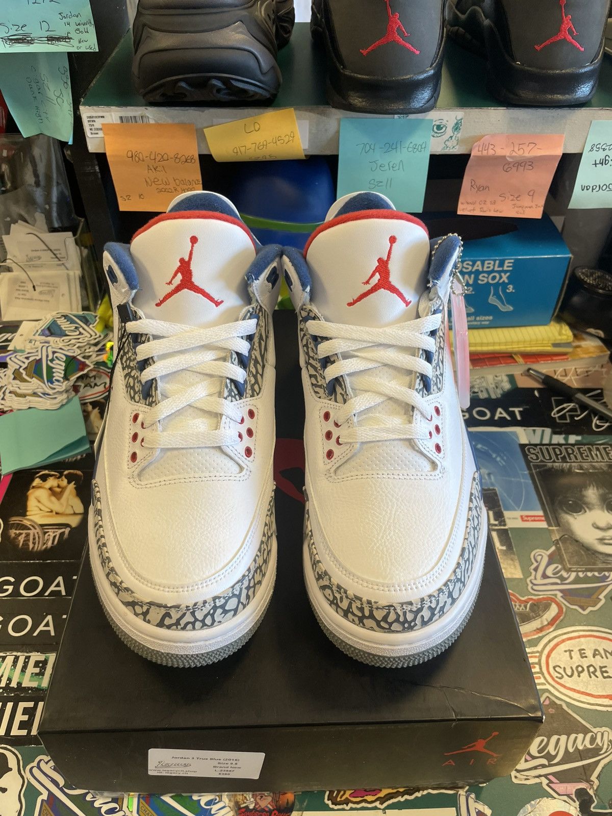 Jordan Brand Jordan 3 True Blue (2016) Size US 9.5 / EU 42-43 - 2 Thumbnail