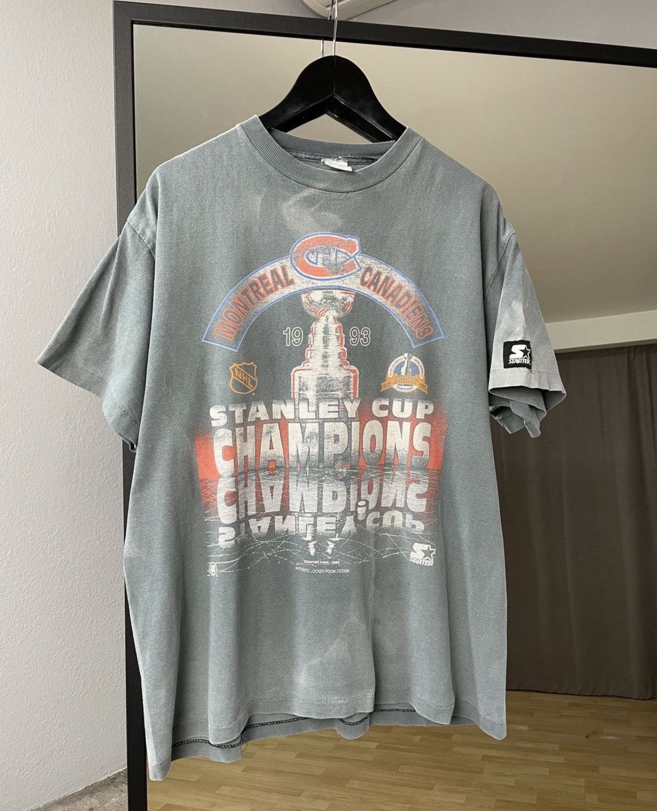 Starter Vintage 00s Starter Montreal Canadiens Faded Effect Jersey Size US L / EU 52-54 / 3 - 4 Thumbnail