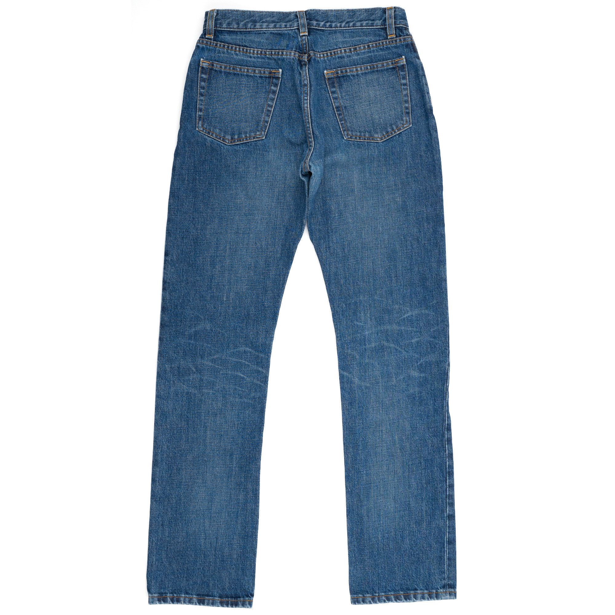 Helmut Lang Vintage Unhemmed Italian Cut Washed Denim Size US 28 / EU 44 - 2 Thumbnail
