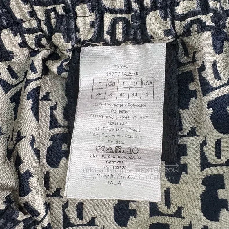 Dior Dior Black and white old flower full logo shorts Size 24" / US 00 / IT 34 - 4 Thumbnail
