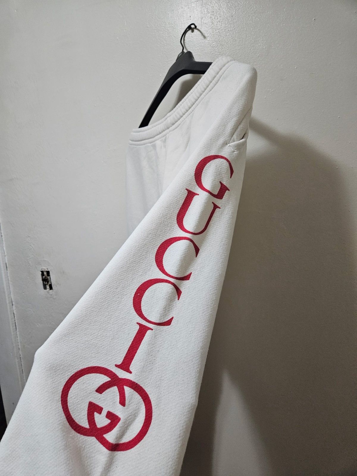 Gucci Red GG Side Logo White Joggers Size US 34 / EU 50 - 7 Thumbnail