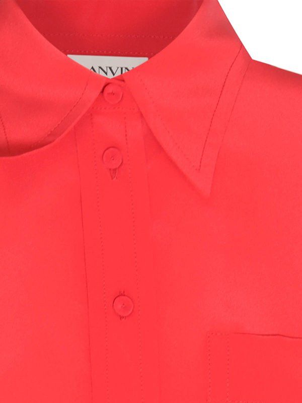 Lanvin o1y0326 Solid Color Shirt in Orange Size M / US 6-8 / IT 42-44 - 3 Thumbnail