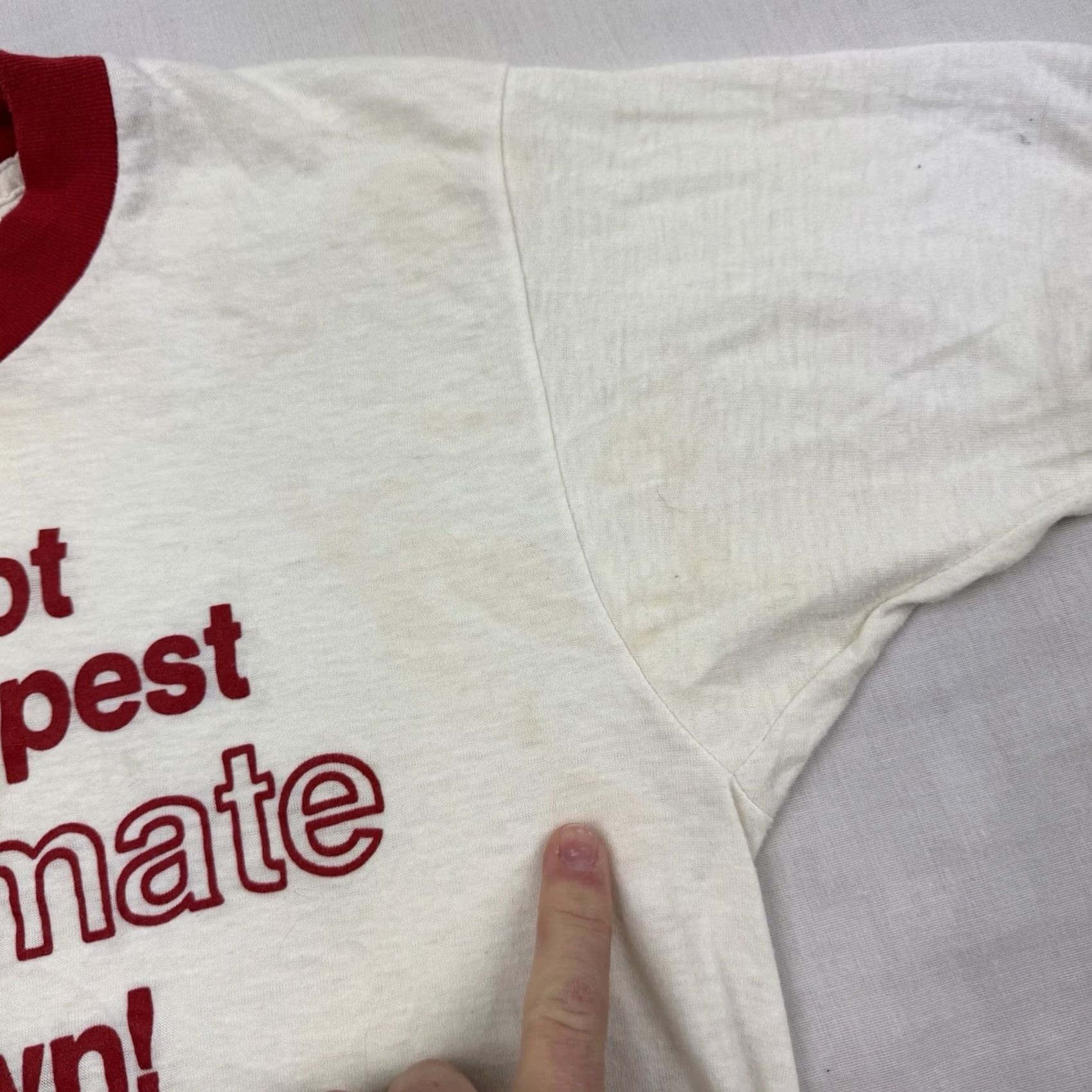 Vintage VINTAGE Funny Roommate Ringer Shirt Adult Medium 1980s Hipster Punk Hippie USA Size US M / EU 48-50 / 2 - 4 Thumbnail