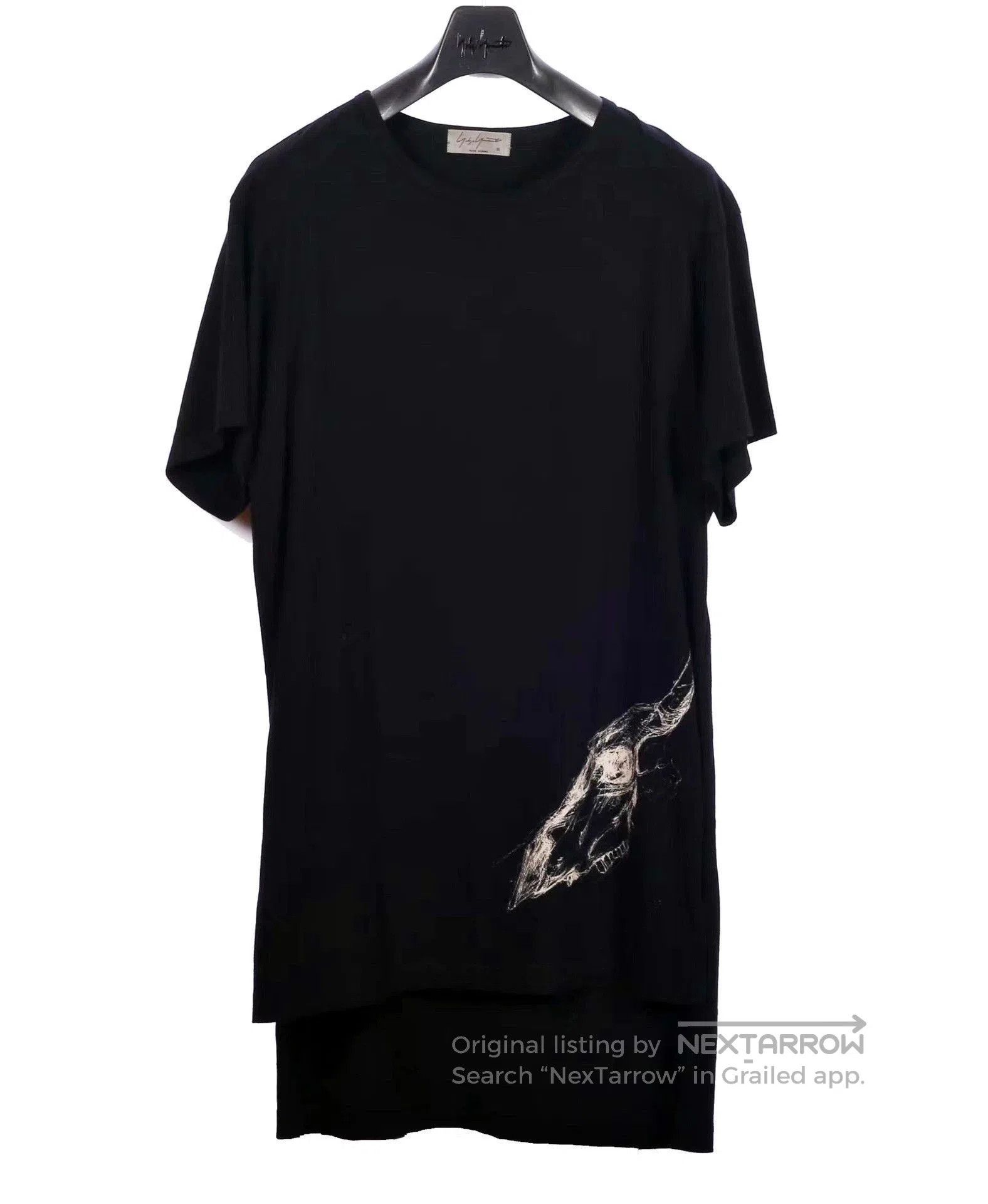 Yohji Yamamoto Black Short-Sleeve Graphic T-Shirt Size L. Size US L / EU 52-54 / 3 - 1 Thumbnail