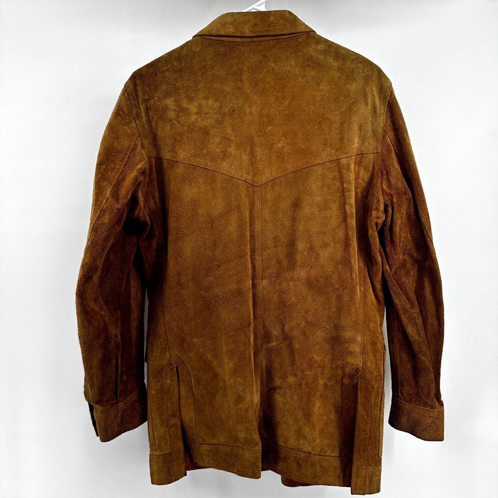 Vintage VTG Areitio Leather Button Up Jacket '70s Collared Zip XL Size XL / US 12-14 / IT 48-50 - 10 Thumbnail