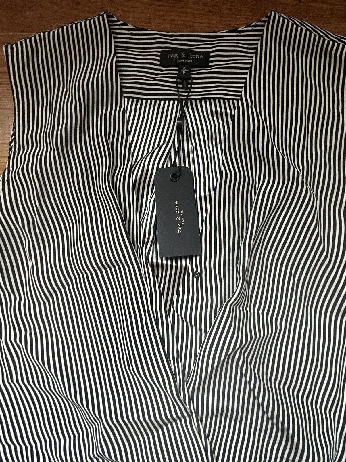 Rag & Bone RAG & BONE Black & White Blouse Small Size S / US 4 / IT 40 - 2 Thumbnail