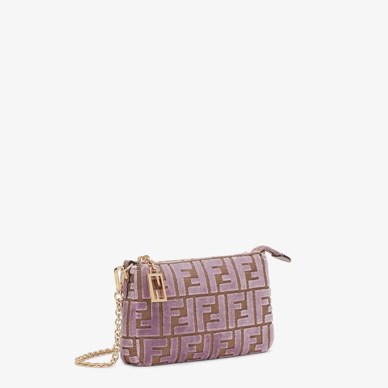 Fendi o1s1wg111125 Size: OS/ Peekaboo Micro Trifold in Beige/Pink Size ONE SIZE - 3 Thumbnail