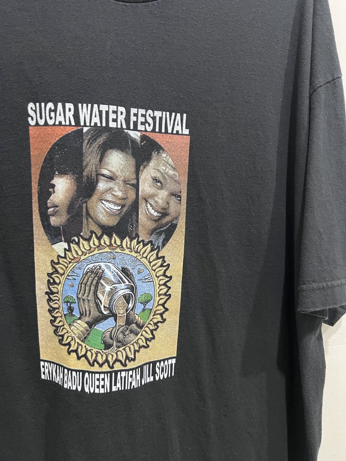 Rap Tees VTG SugarWaterFest Erykah Badu Latifah Jill Scott R&B Hiphop Size US XL / EU 56 / 4 - 4 Thumbnail
