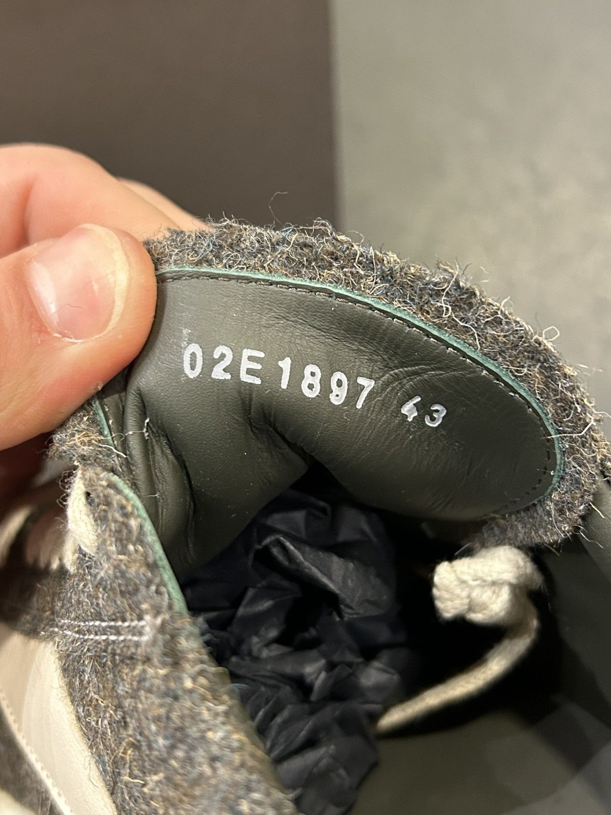 Rick Owens Wool Vintage Low Sneaker