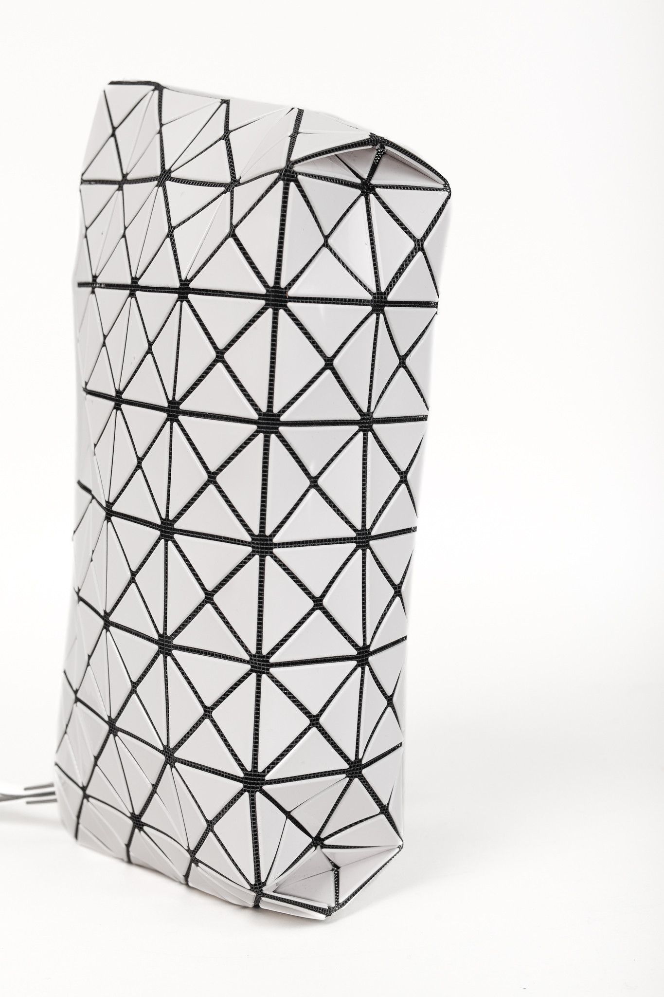 Issey Miyake Bao Bao Bao Bao Issey Miyake White Geometric PVC Clutch Size ONE SIZE - 5 Thumbnail