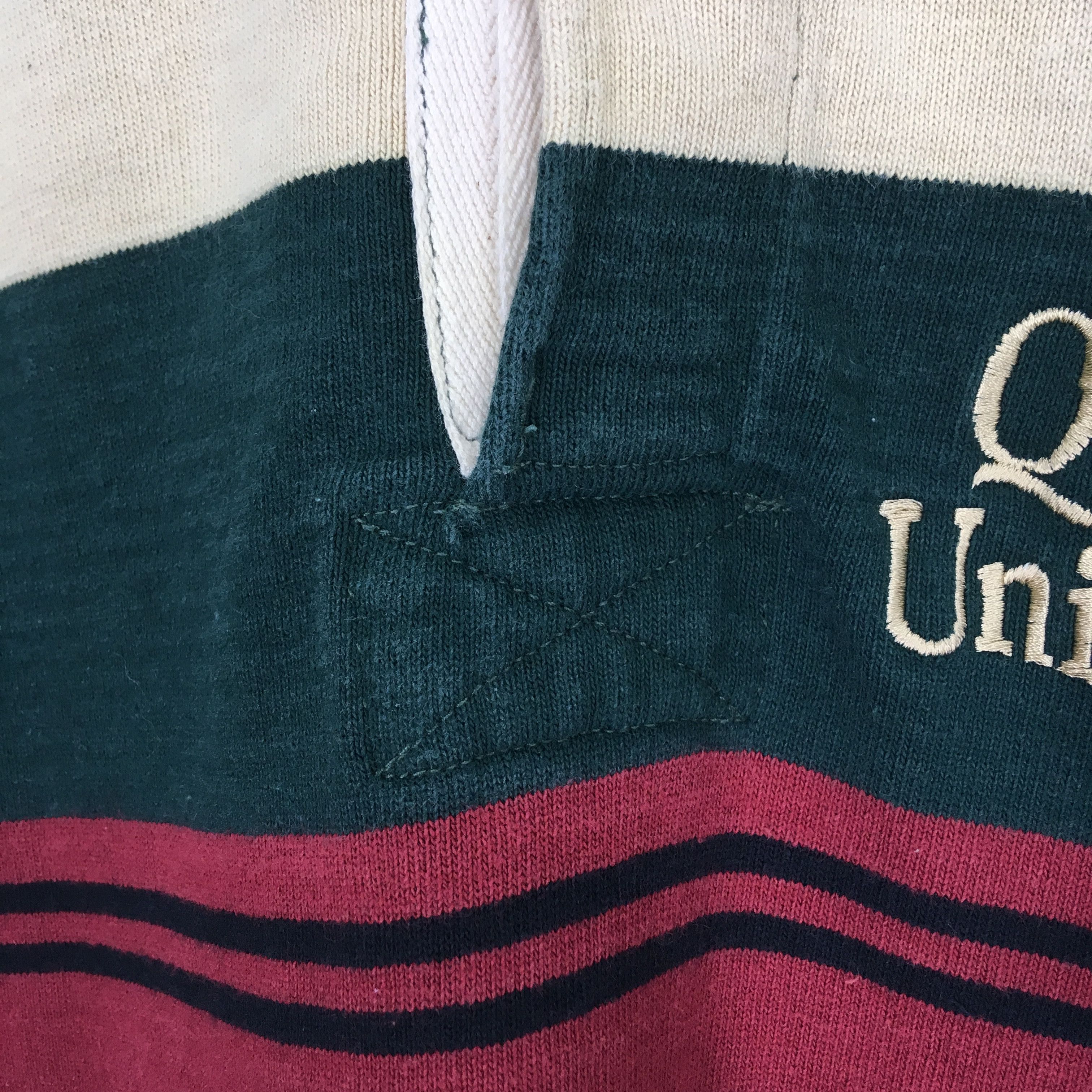 Barbarian Vintage Barbarian Polo Rugby Queens University Striped Size US M / EU 48-50 / 2 - 5 Thumbnail