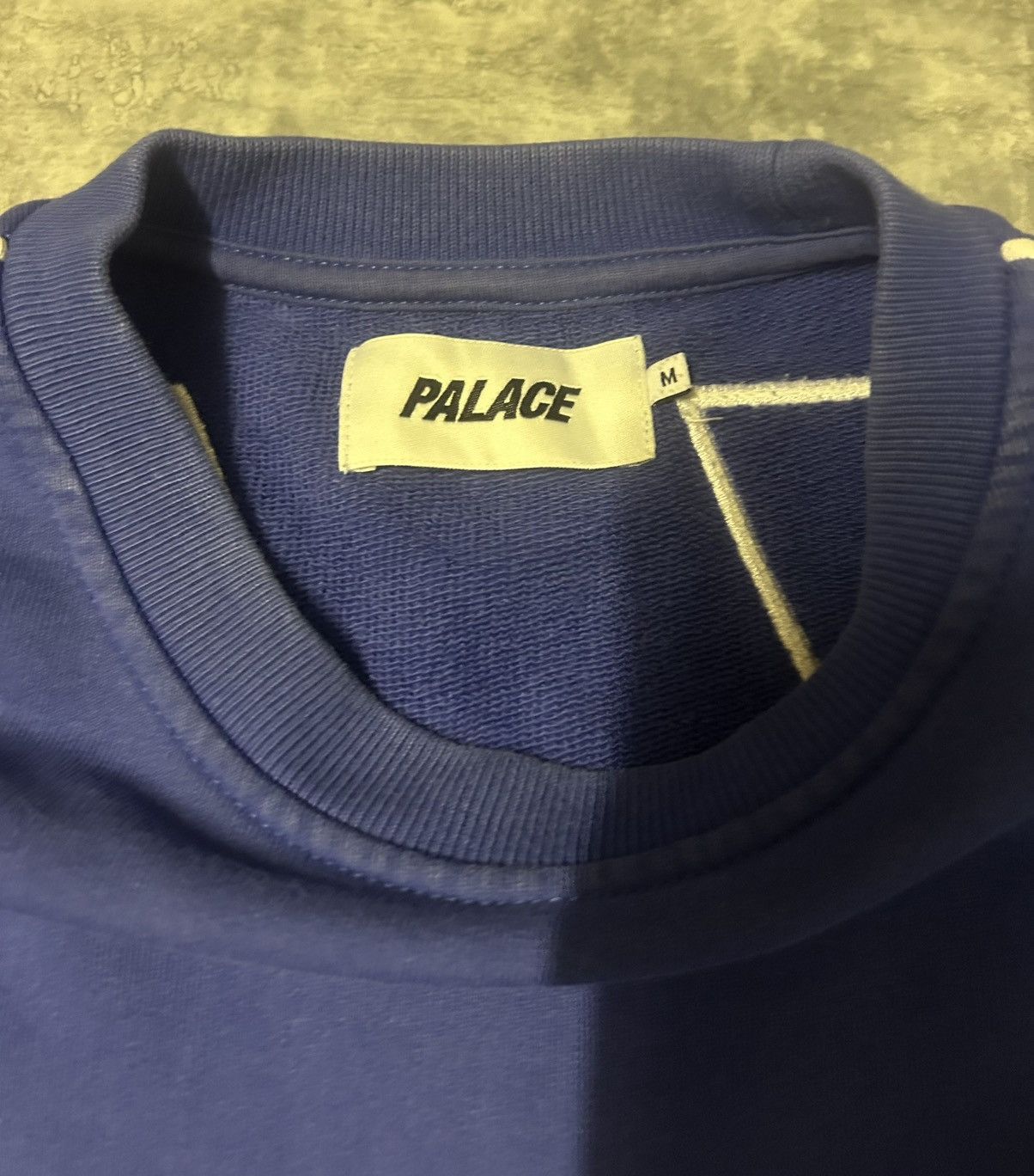 Palace Palace Jumbo Drop Crew Sweatshirt Blue - Size M Size US M / EU 48-50 / 2 - 9 Thumbnail