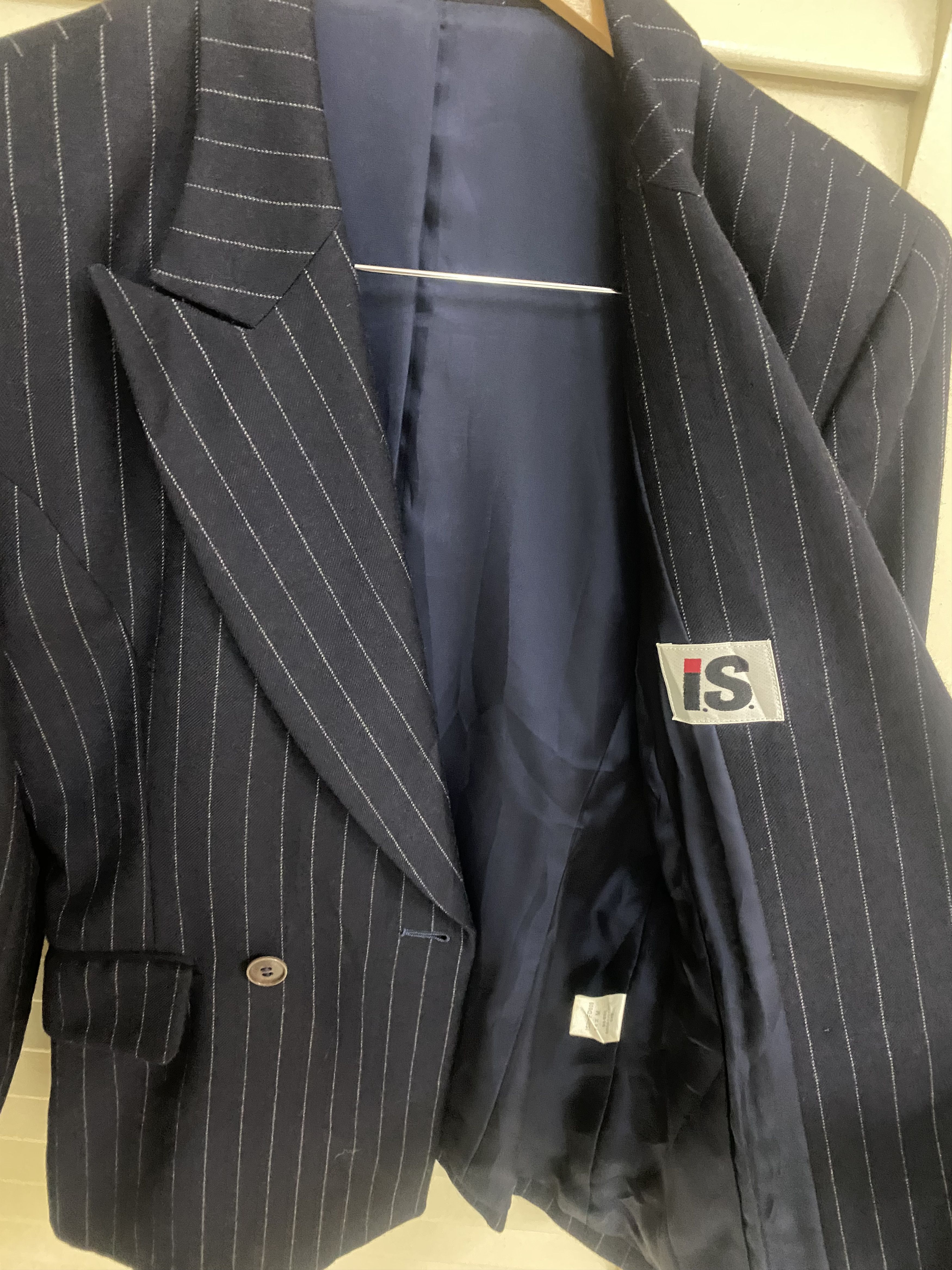 Issey Miyake FW06 Issey Miyake Double Breasted Pinstripe Blazer Size 40S - 5 Thumbnail
