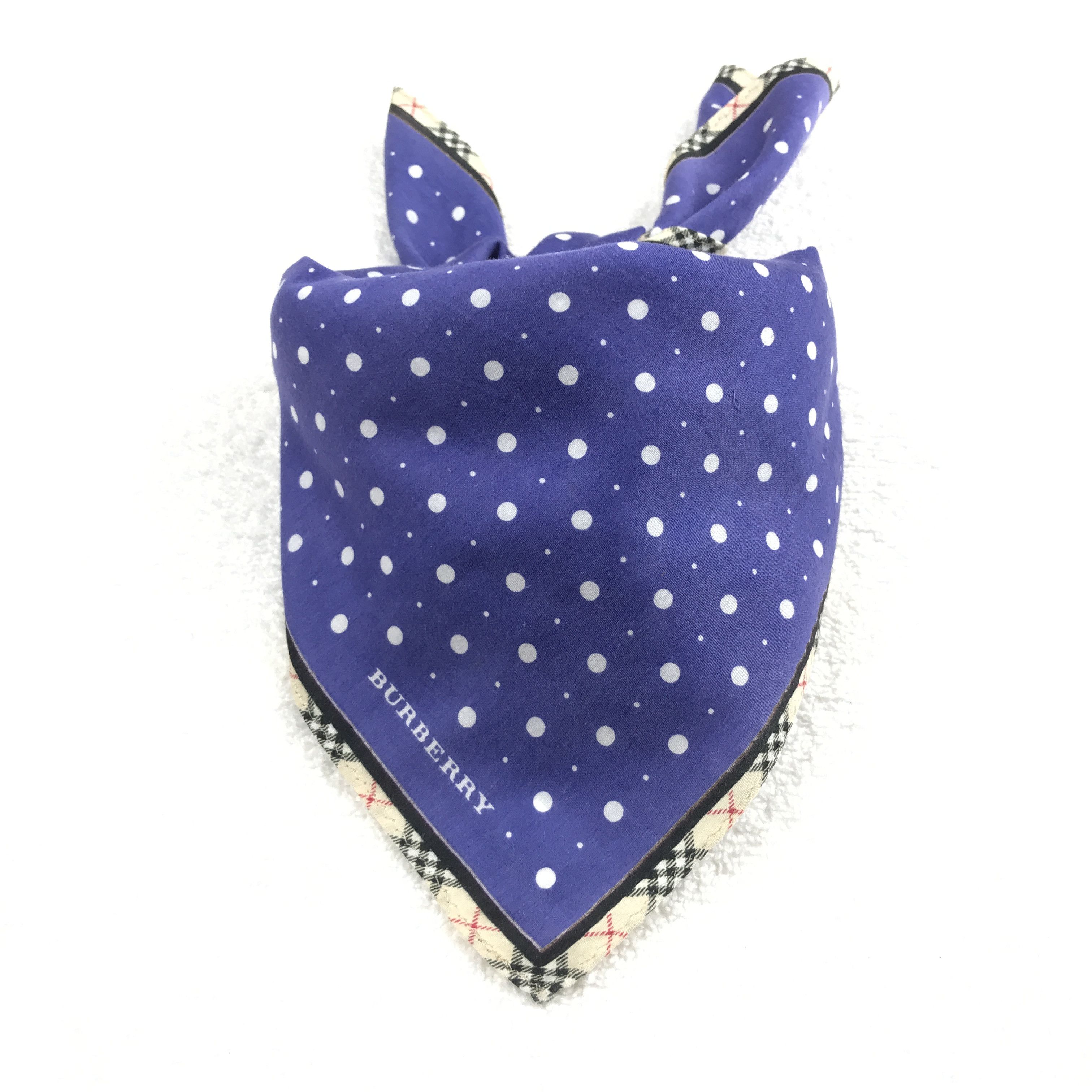 Burberry × Vintage Vintage Burberry Bandana Neckerchief Handkerchief Size ONE SIZE - 4 Thumbnail