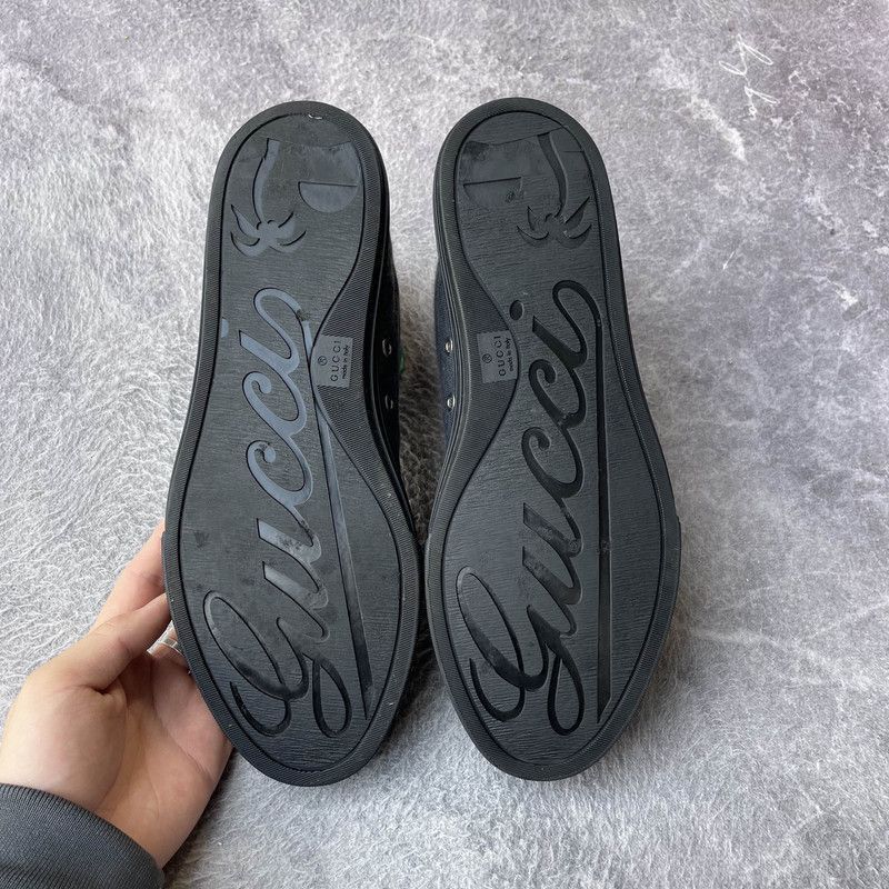 Gucci Gucci Retro Grey Black High-Top Sneakers Size US 9.5 / EU 42-43 - 4 Thumbnail