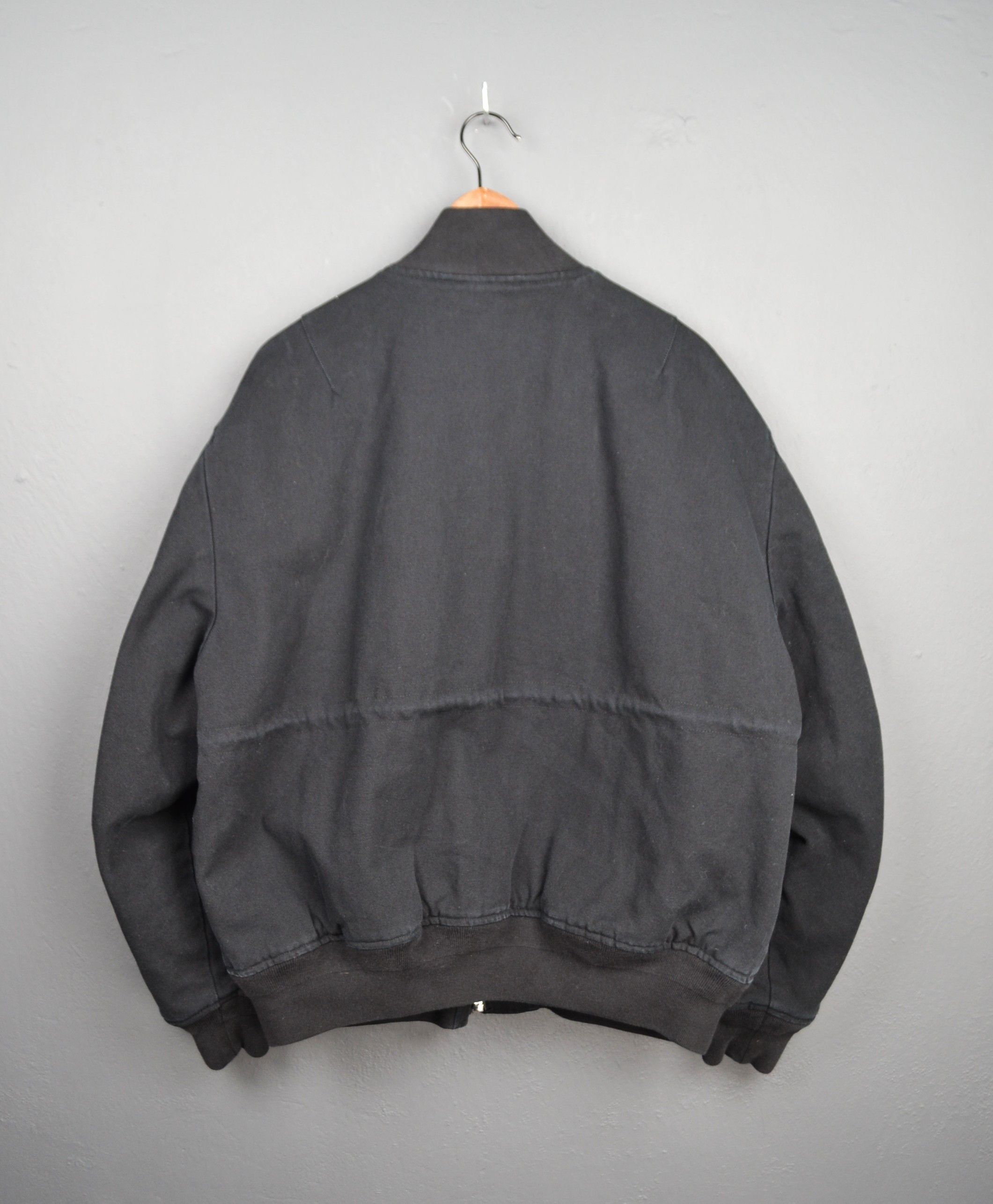 Acne Studios Acne Studios Black Organic Cotton Bomber Jacket S Oversized Size US S / EU 44-46 / 1 - 10 Thumbnail