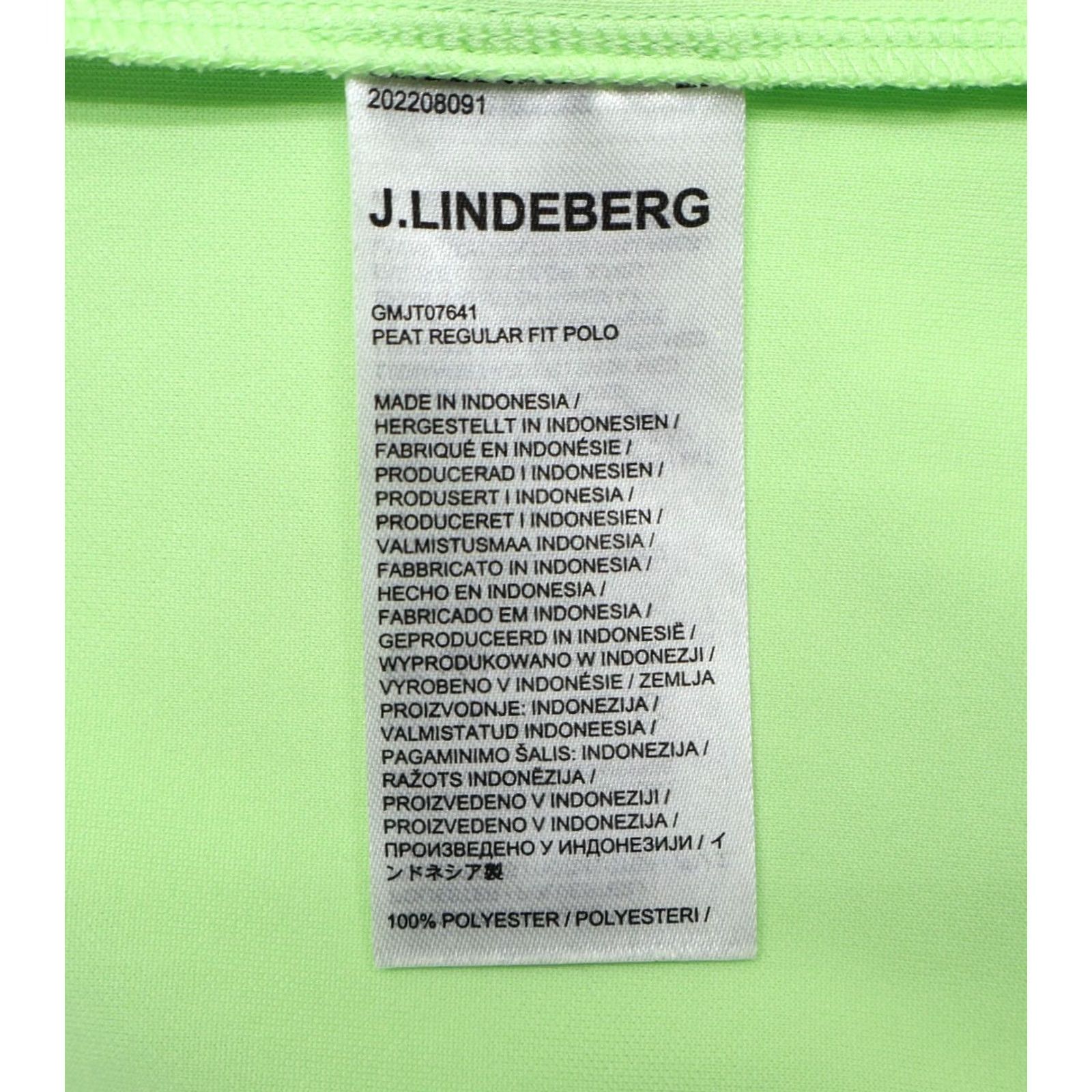 J.Lindeberg J. Lindenberg Polo Shirt Mens Lime Green 2XL Short Sleeve Button Collar Golf Casual Travel Regular Fit Powder Green Regular 2XL Men’s Polo Size US XXL / EU 58 / 5 - 5 Thumbnail
