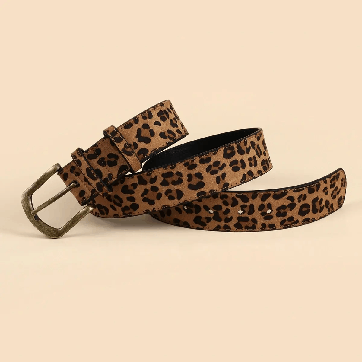 Japanese Brand 2000s leopard cheetah print belt Size 32 - 6 Thumbnail