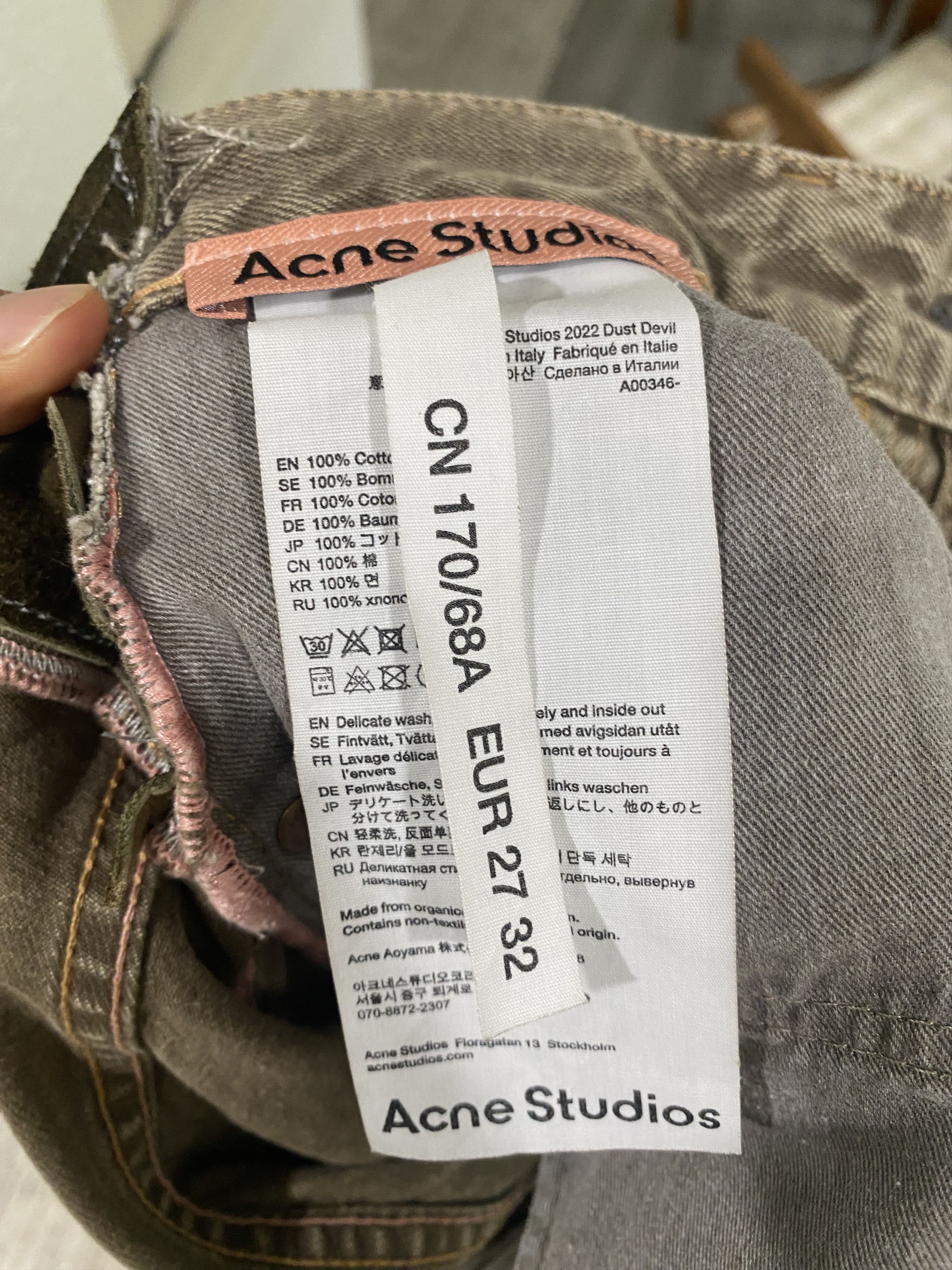 Acne Studios Acne Studios 2022 Dust Devil Jeans 27/32 – Altered – Fits 30 Size US 30 / EU 46 - 8 Thumbnail