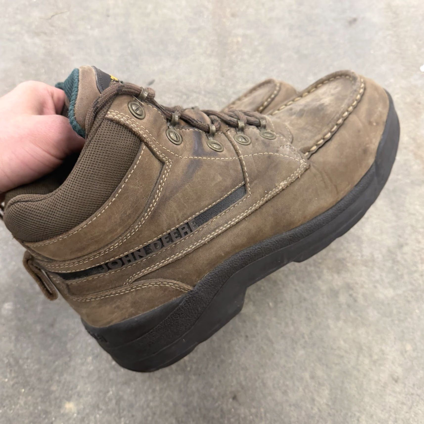 Florsheim VINTAGE Florsheim Workgear Boot 50742 Leather Lace Up Oil Resist Sole Brown Mens 10M Deer Combat Shoes Size US 9 / EU 42 - 5 Thumbnail
