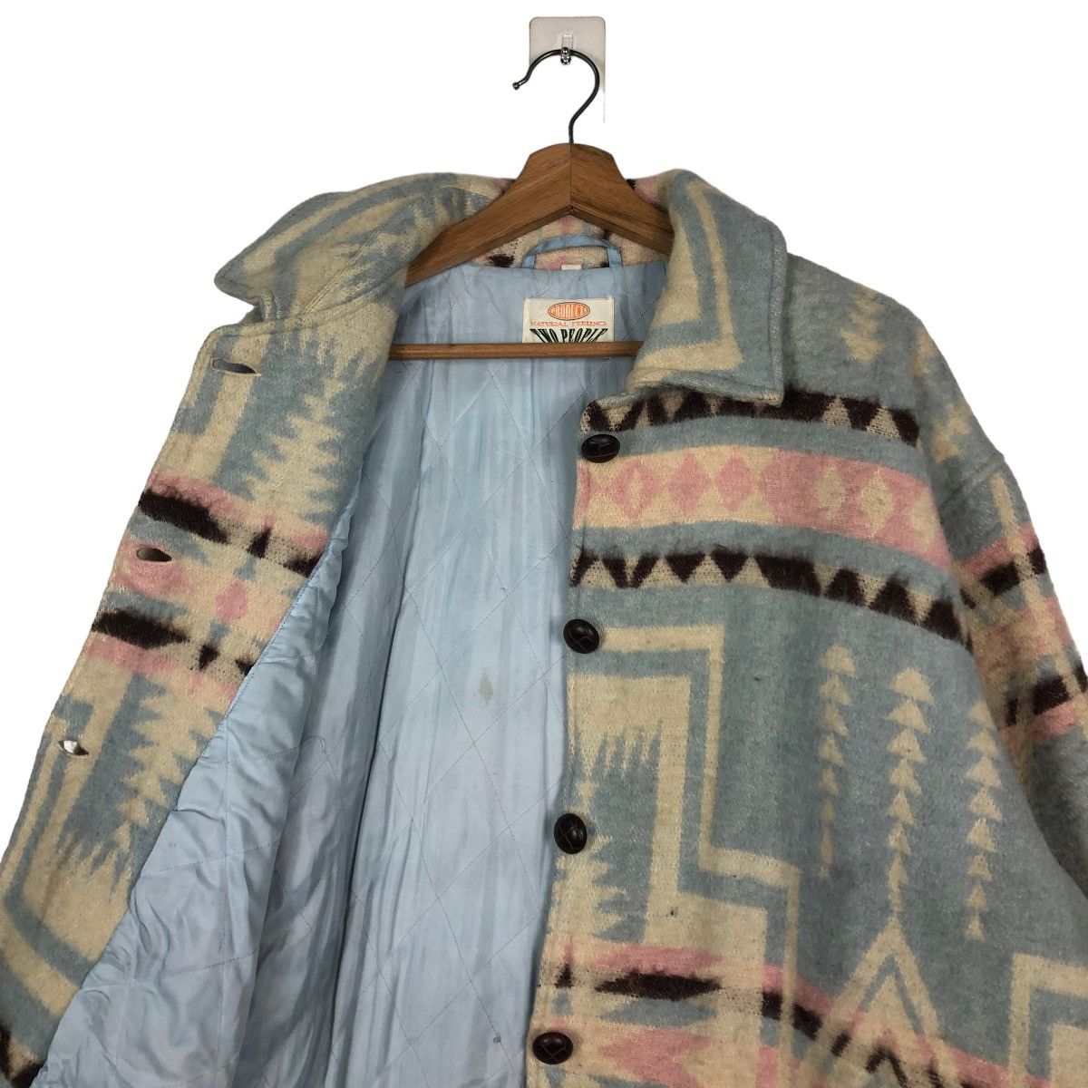 Japanese Brand 📌VINTAGE WOOL JACKET TWO PEOPLE JAPAN NAVAJO NATIVE Size US M / EU 48-50 / 2 - 13 Thumbnail