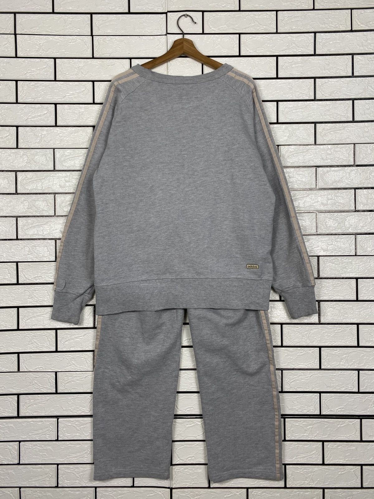 Adidas Full set sweathsirt and jogger pants adidas big logo Size US M / EU 48-50 / 2 - 3 Thumbnail