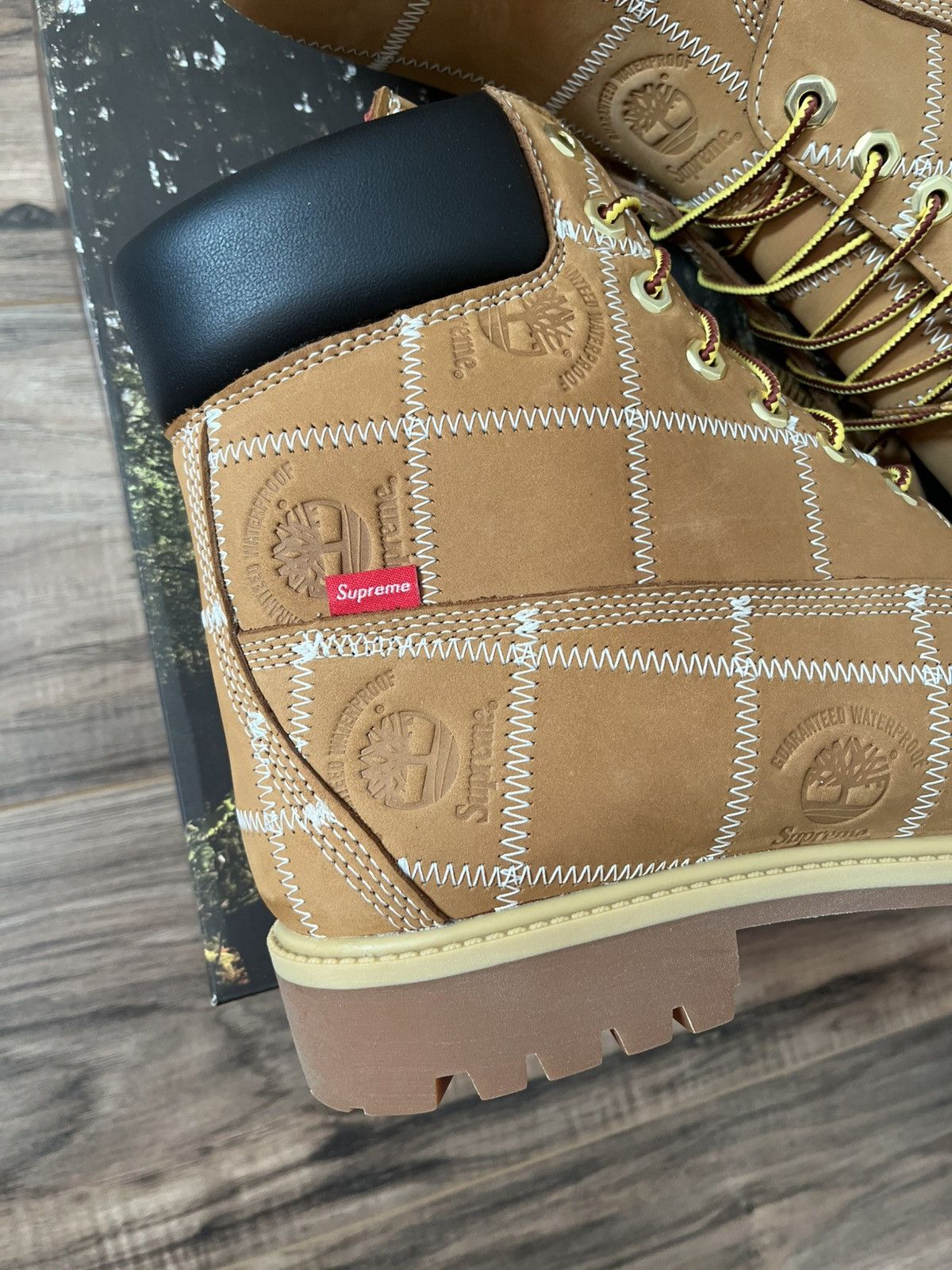 Supreme × Timberland Supreme Patchwork Timberland 6” Premium Waterproof Boot Size US 11 / EU 44 - 2 Thumbnail