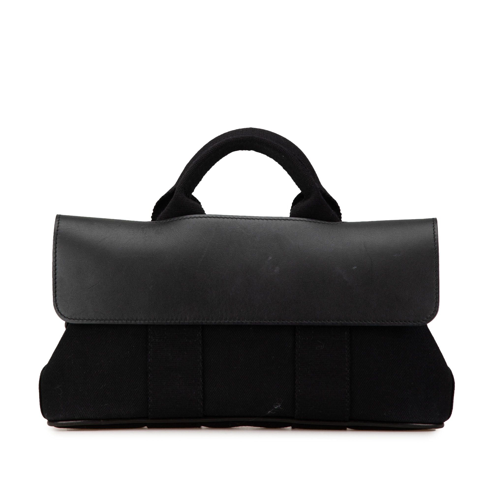 Hermes Hermès Toile and Swift Valparaiso Long PM Black Size ONE SIZE - 1 Thumbnail