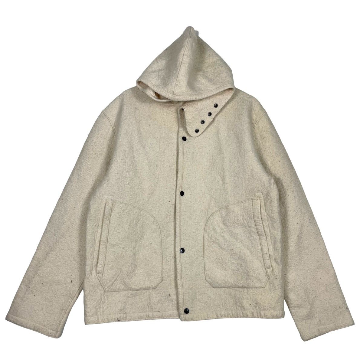 Massimo Osti × Stone Island 💥AW2003 STONE ISLAND SHERPA BUTTON JACKET Size US L / EU 52-54 / 3 - 1 Thumbnail