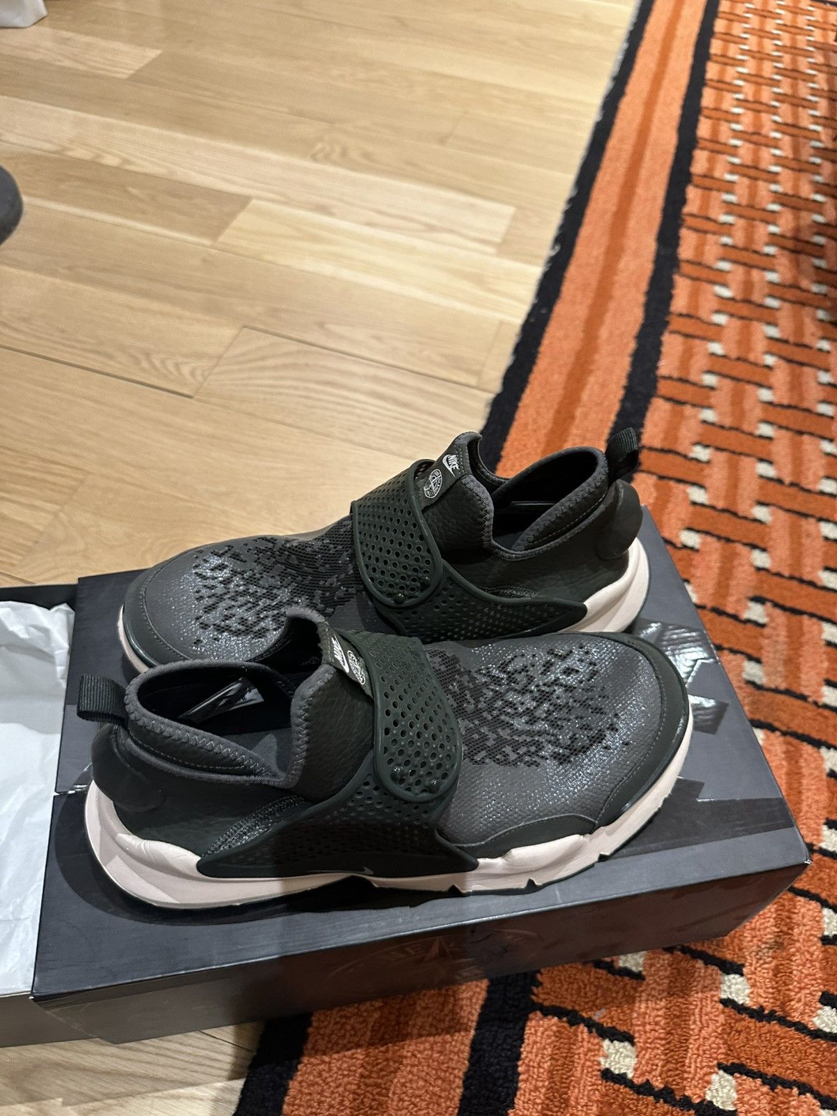 Nike × Stone Island Nike x Stone Island Sock Dart Mid Green Sneakers Size US 11 / EU 44 - 7 Thumbnail