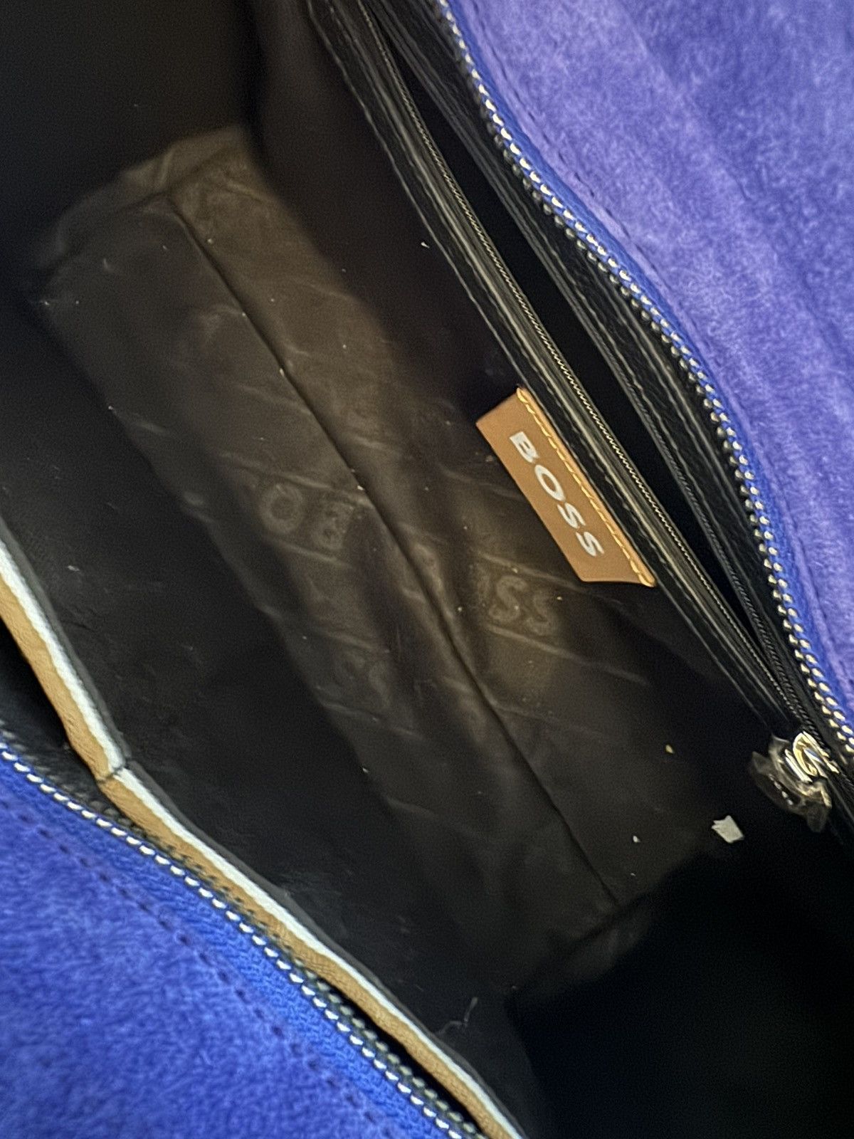 Hugo Boss BOSS Medium Ivy Bag Velvet Purple Size ONE SIZE - 3 Thumbnail